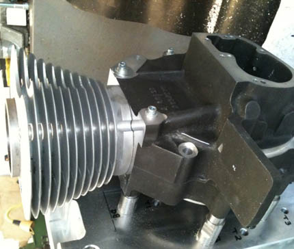 Crankcases in Jig